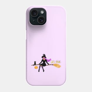 Witch On a Broom Phone Case