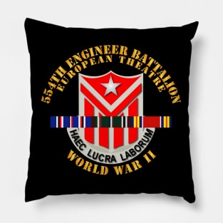 554th Engineer Battalion w SVC WWII Pillow