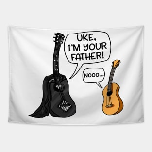 Uke I'm Your Father Funny Guitar Tapestry