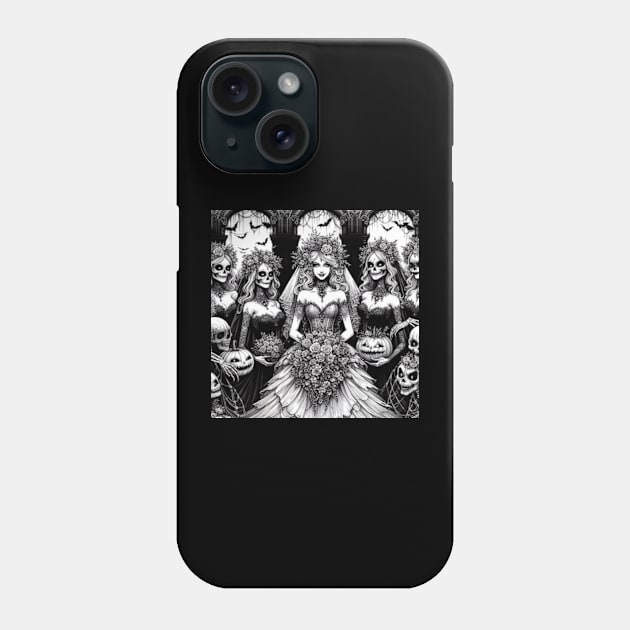 Halloween Bride and Bridesmaids Phone Case by EverBride