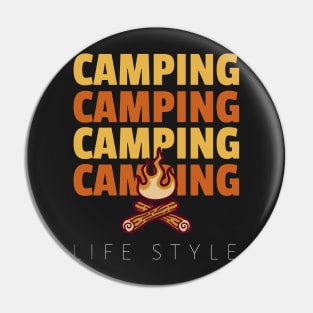 Camping Life Style Pin