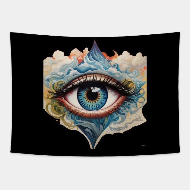 Eyes with Tears Tapestry by Teezeddy