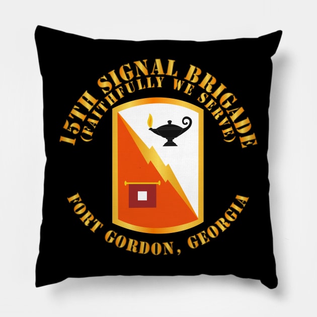 15th Signal Brigade - SSI - Fort Gordon, Georgia X 300 Pillow by twix123844