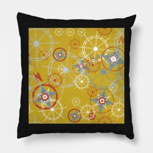 compass rose Pillow