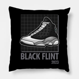 AJ 13 Retro Black Flint Sneaker Pillow