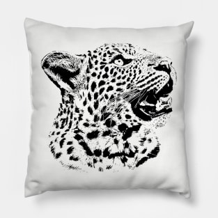 Inquisitive Young Leopard | African Wildlife Pillow