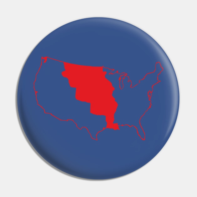 LA Purchase - Red and Blue Pin by zrau