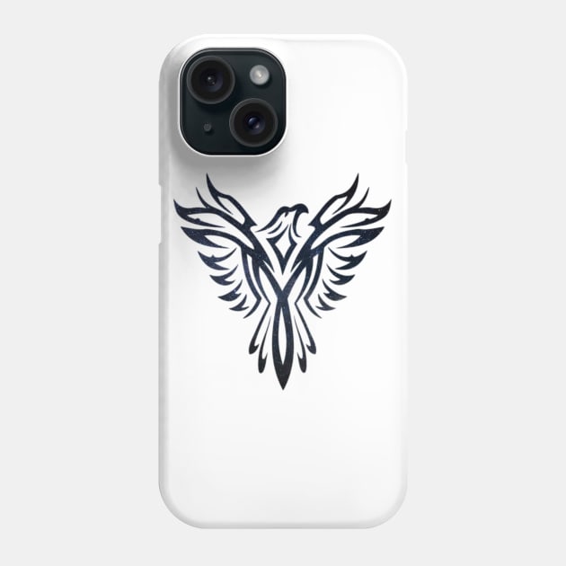 Night Sky Stars Phoenix Mythical Bird Rising Born Again Gift Phone Case by twizzler3b