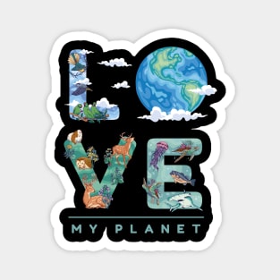 Love Mother Earth Environment Earth Day 2024 Magnet