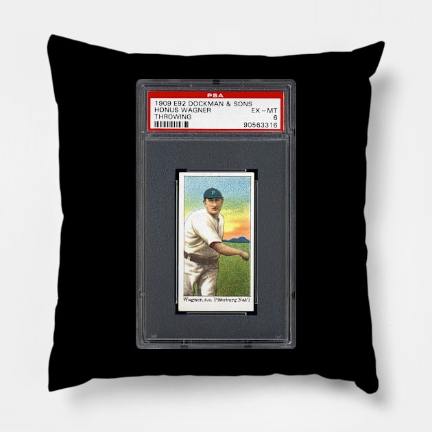 1909 Croft's Candy (E92) 1 - HONUS WAGNER Pillow by anjaytenan