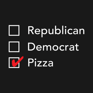 Republican Democrat Pizza T-Shirt