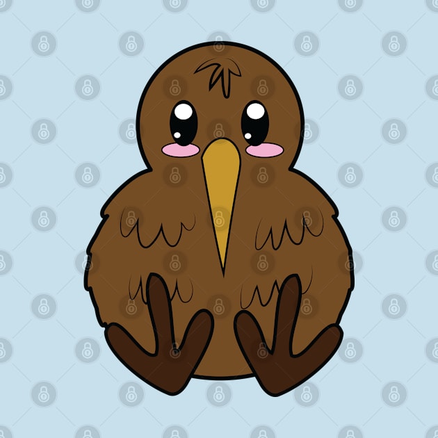 Kiwi Bird Cartoon Style by JaniyaMoriah