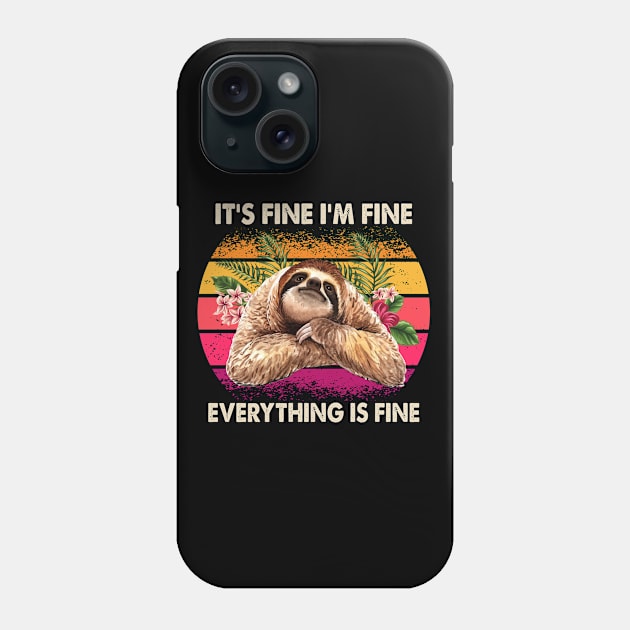 It's Fine I'm Fine Everything Is Fine Phone Case by beelz