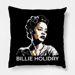 Bille Holiday Golden Singer Pillow