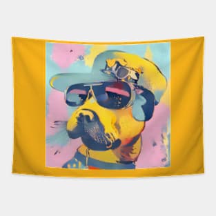 One cool dude, dog lover gifts Tapestry