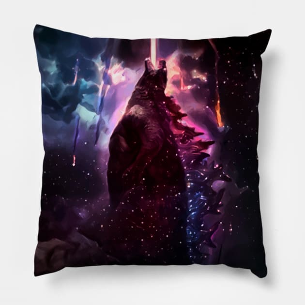 Godzilla King of Monster Pillow by Christian94