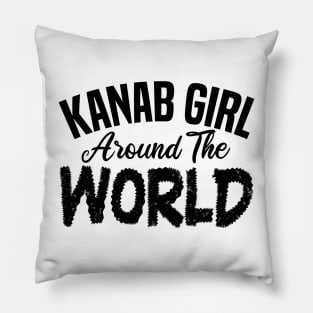 kanab girl around the world Pillow