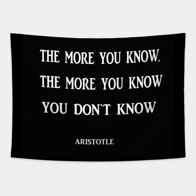 Aristotle famous quote Tapestry by icarusismartdesigns