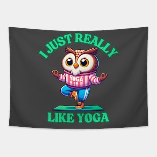 Owl Yoga Tapestry