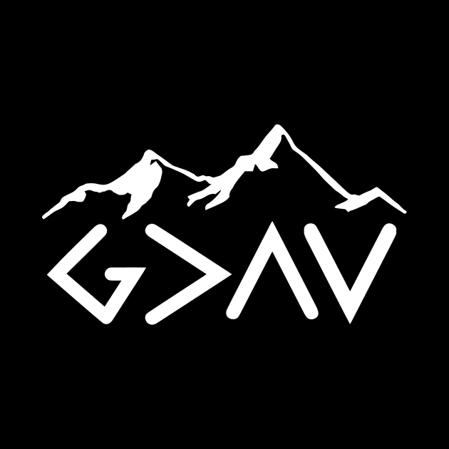 God is greater than highs and lows design by colorbyte