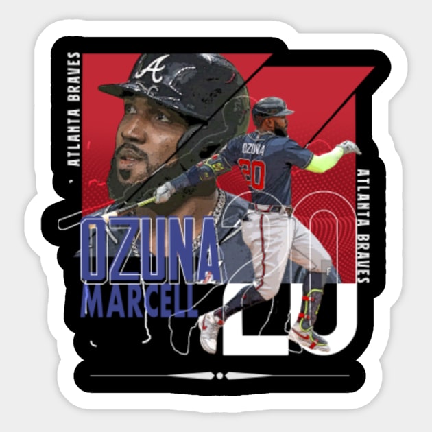 Marcell Ozuna baseball Paper Poster Braves 4