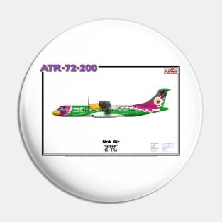 Avions de Transport Régional 72-200 - Nok Air "Green" (Art Print) Pin