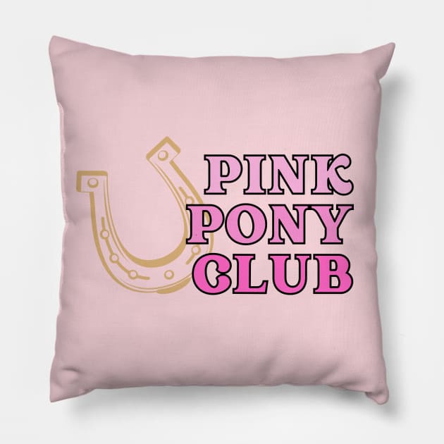 Pink Pony Pillow by Likeable Design