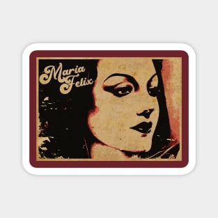 Maria Felix Golden Cinema Magnet