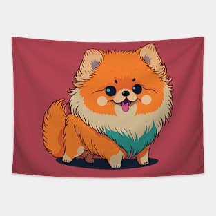 Pomeranian Portrait Tapestry