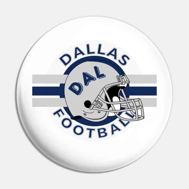 Dallas Football Vintage Style Pin by Borcelle Vintage Apparel 