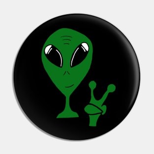 AlienPeacebro CENTRE&LARGE Pin