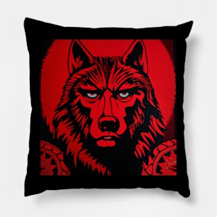 Blood Wolf Pillow