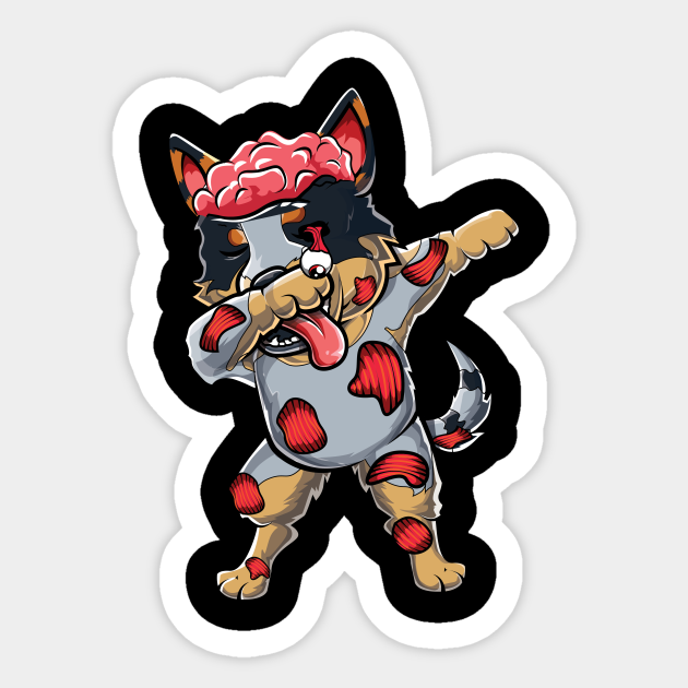 Heeler Dog Zombie Halloween Shirt Cute Dog Halloween Costume Costume Ideas Australian Cattle Dog Red Heeler Blue Heeler Gifts Funny Halloween Naklejka Teepublic Pl
