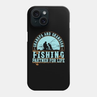 Grandma granddaughter fishing partner for life Phone Case