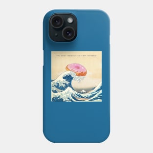 Donut lovers version of "The Great Wave off Kanagawa". Phone Case