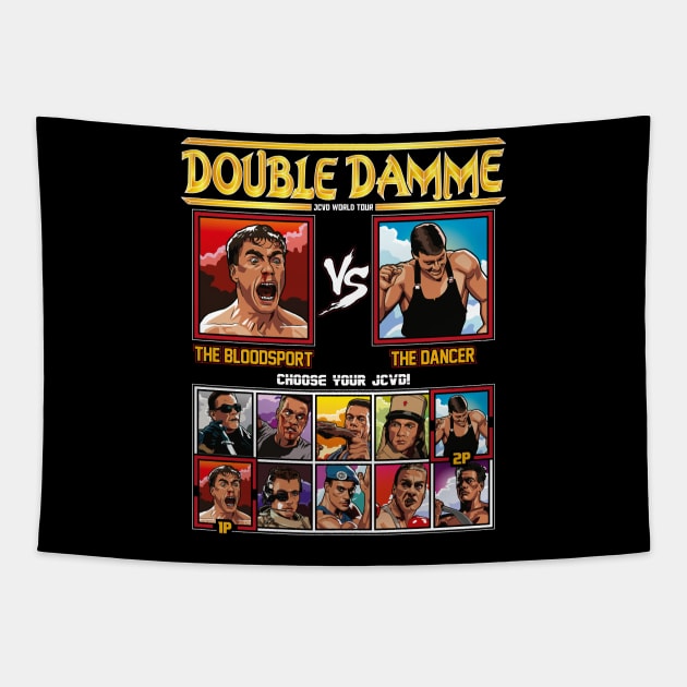 Double Damme - JCVD Jean Claude Van Damme VS Tapestry by RetroReview