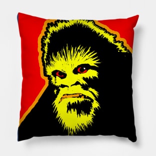 Mad Sasquatch Angry Bigfoot Mean Mug Monster Scary Mode Beast Pillow