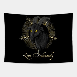 Black Phillip - Live Deliciously (The Witch) Tapestry