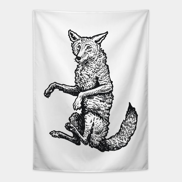 A Levity of Animals: Cunning Coyote Tapestry by calebfaires