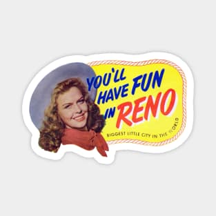 1940s Fun in Reno Nevada Magnet