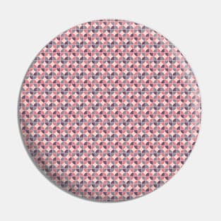 Retro Pink Purple Funky Style Modern Pattern Pin