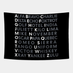 NATO Phonetic Alphabet Tapestry