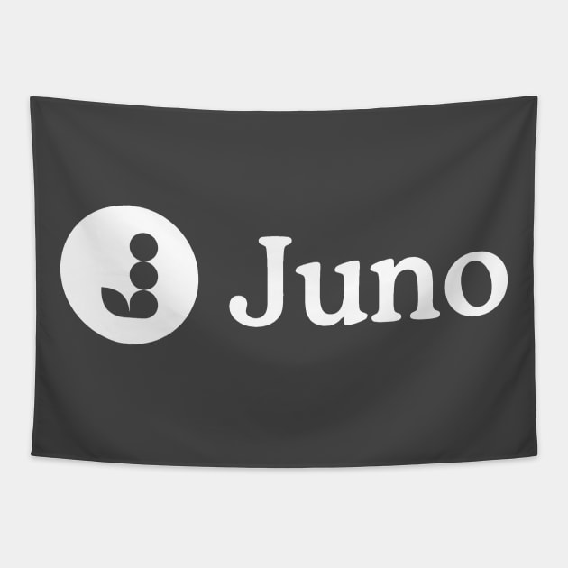 Juno - white logo Tapestry by Join Juno