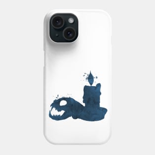 Cat skull and candle Phone Case