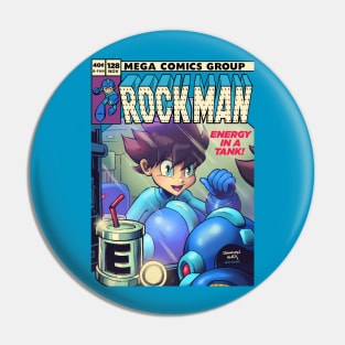 Rock Man Comics Pin