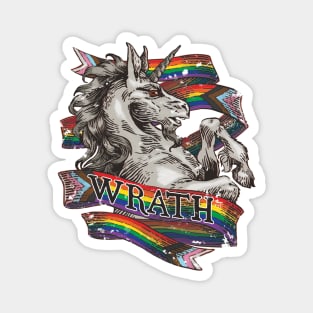 Wrath Unicorn – LGBTQ Pride Flag Magnet