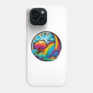 Groovy Psychedelic Rainbow Phone Case