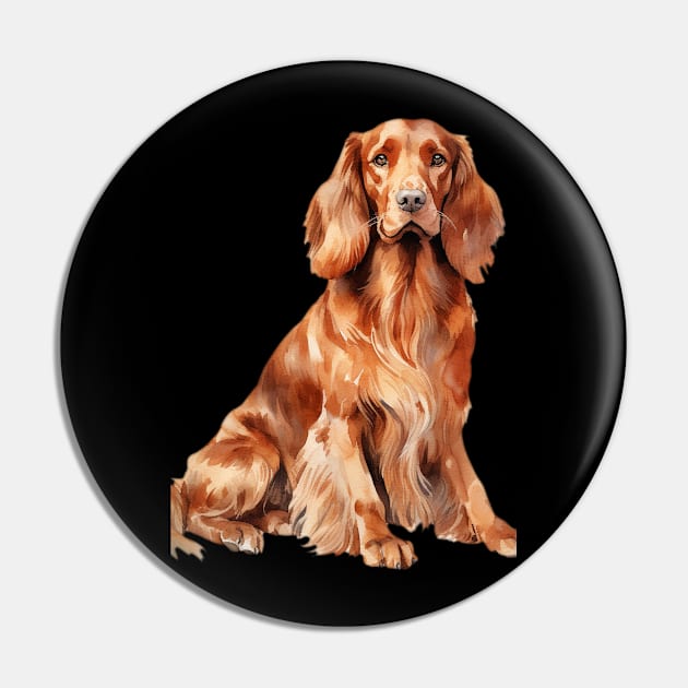 Irish Setter Pin by DavidBriotArt