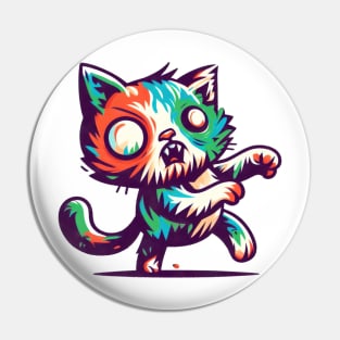 Zombie cat Pin