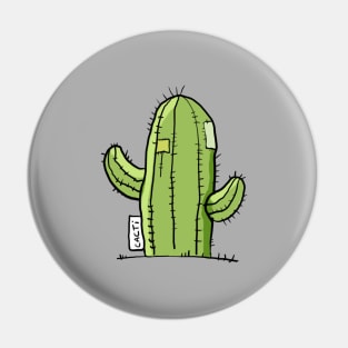 Cute Cactus art Pin